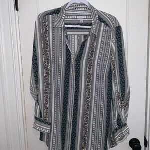Like New - Charter Club Lightweight Patterned Shirt